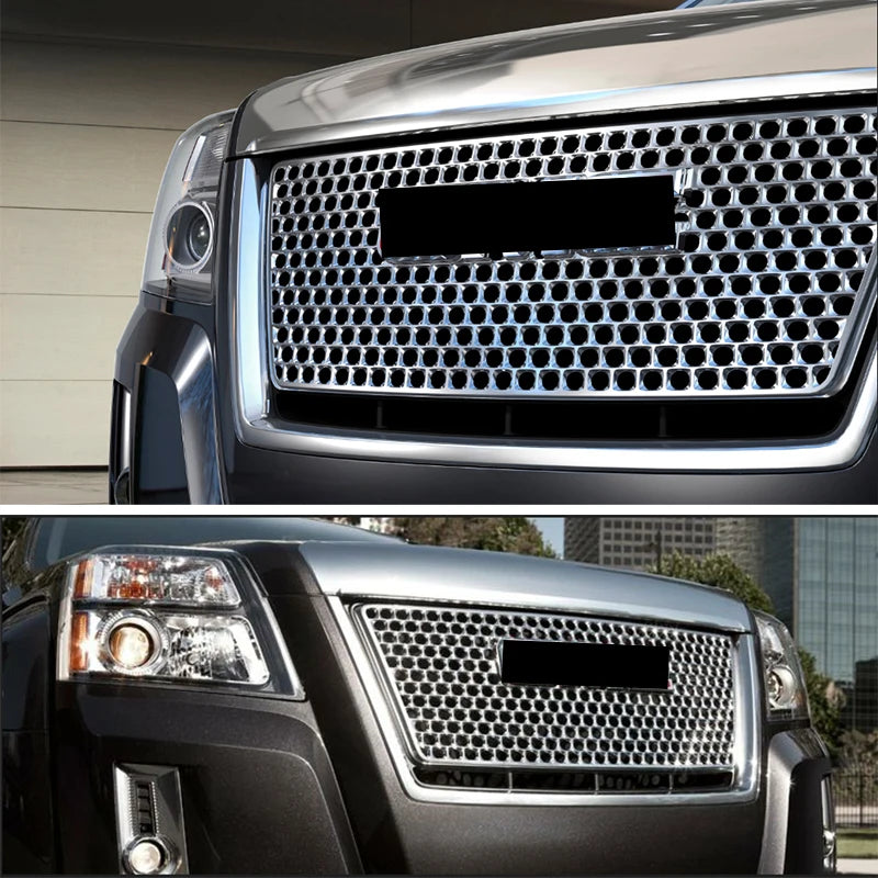 Honeycomb Mesh for For GMC Terrain  2010 2012 2013 2014 2015 Denali Style Front Bumper Upper Grille Radiator Center Grill