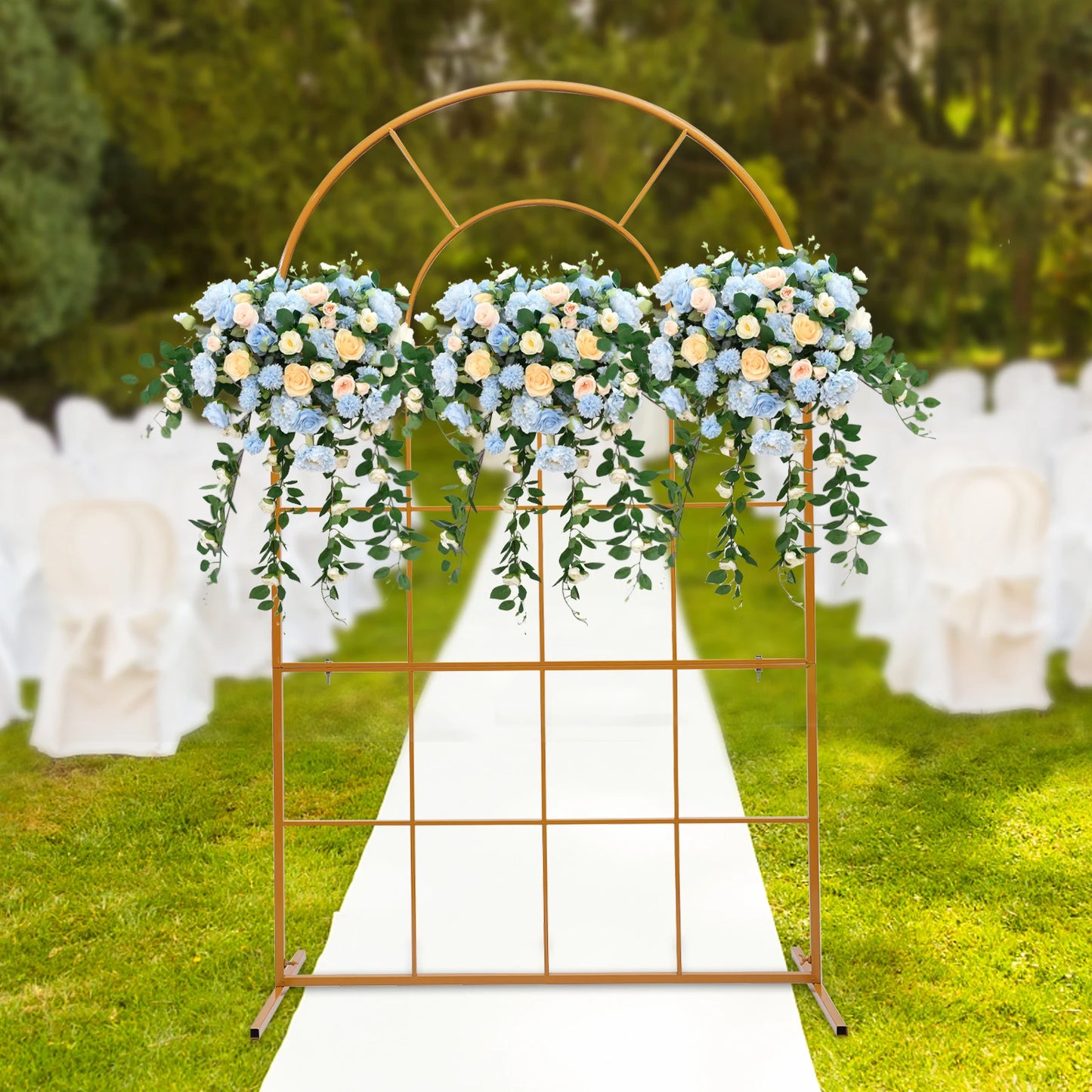 2 Meter Wedding Arch Backdrop Stand Metal Rack Wedding Party Flower Props Decor Frame