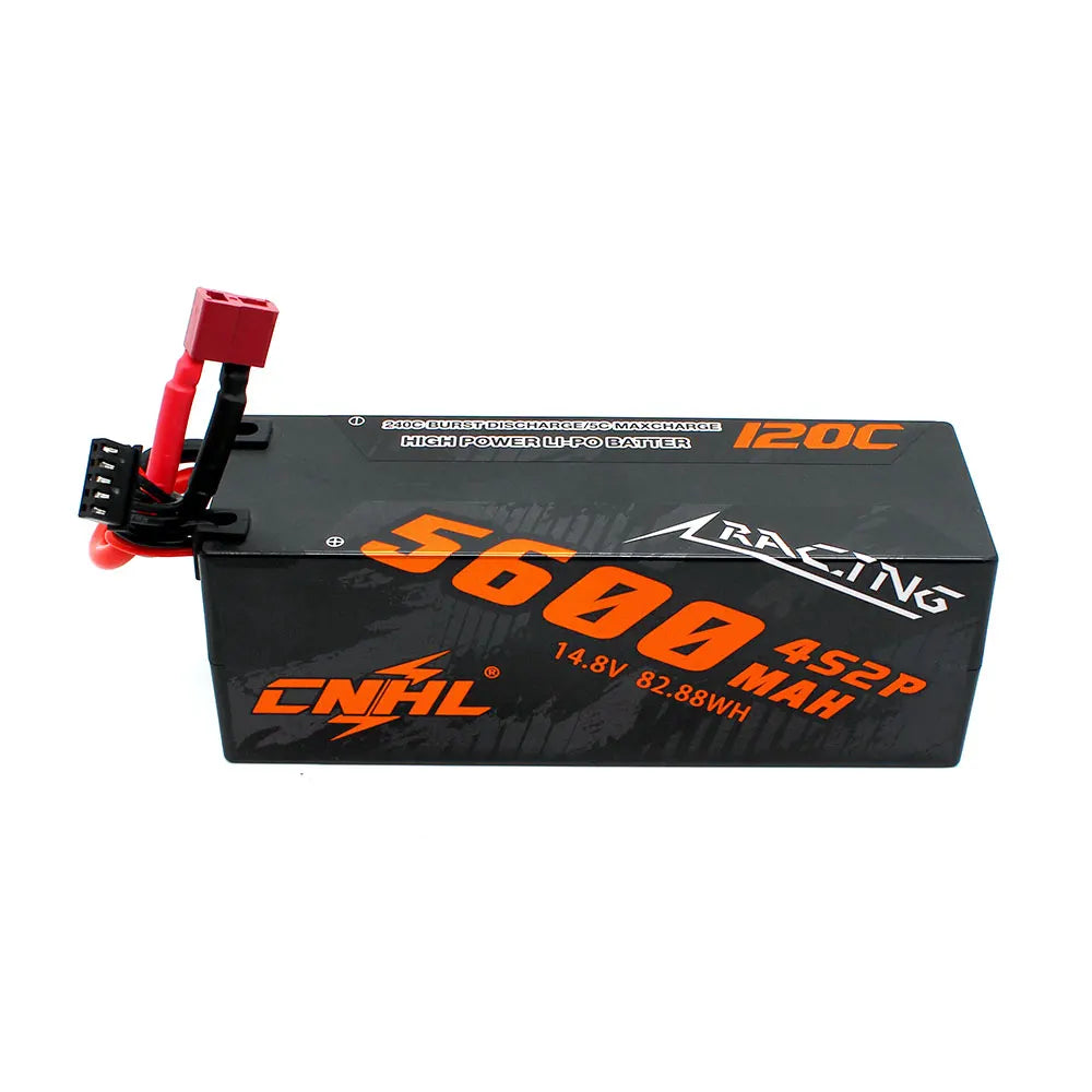CNHL 3S 4S Lipo Battery 5600mAh 6600mAh 8000mAh 11.1V 14.8V 120C Hard Case With T EC5 Plug For RC Car Boat Truck Vehicle Truggy