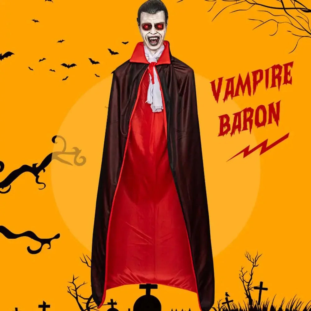 Halloween Horror Vampire Decoration with Voice Activated Glowing Eyes Scary Vampire for Haunted House