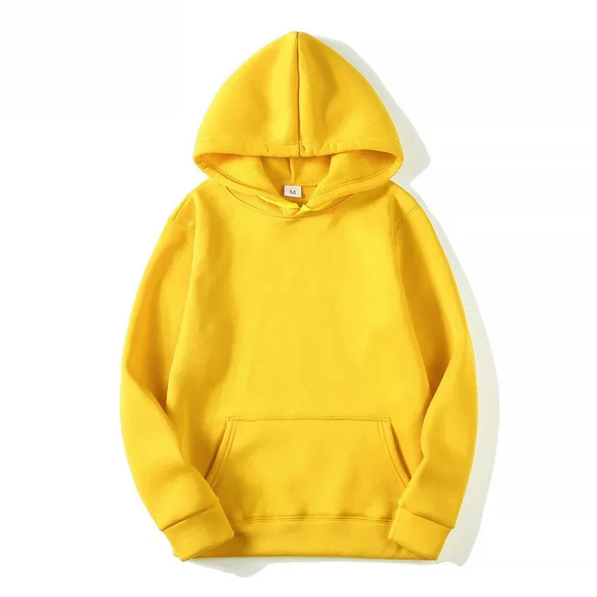 Spring Autumn Fashion Men's Women's Hoodie Casual Hoodies Pullovers Sweatshirts Men's Top Solid Color Hoodies Sweatshirt Male
