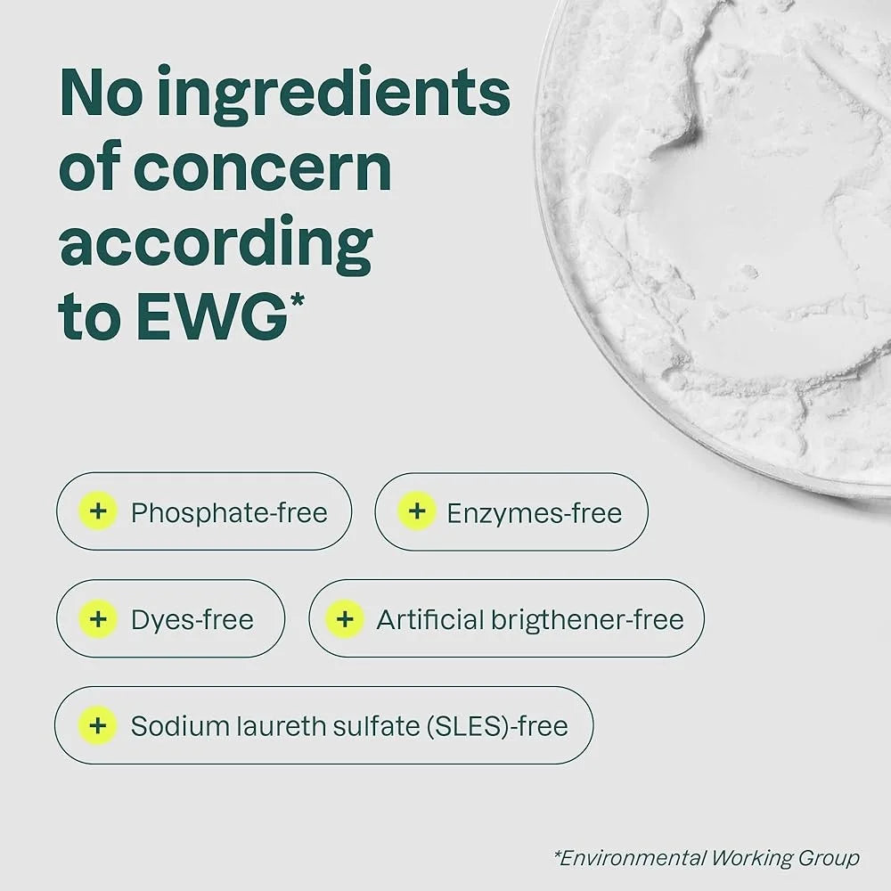 Liquid Laundry Detergent EWG Verified Plant Based Soap 36 Loads Vegan Cruelty-Free Wildflower Scent HE Compatible Eco-Friendly