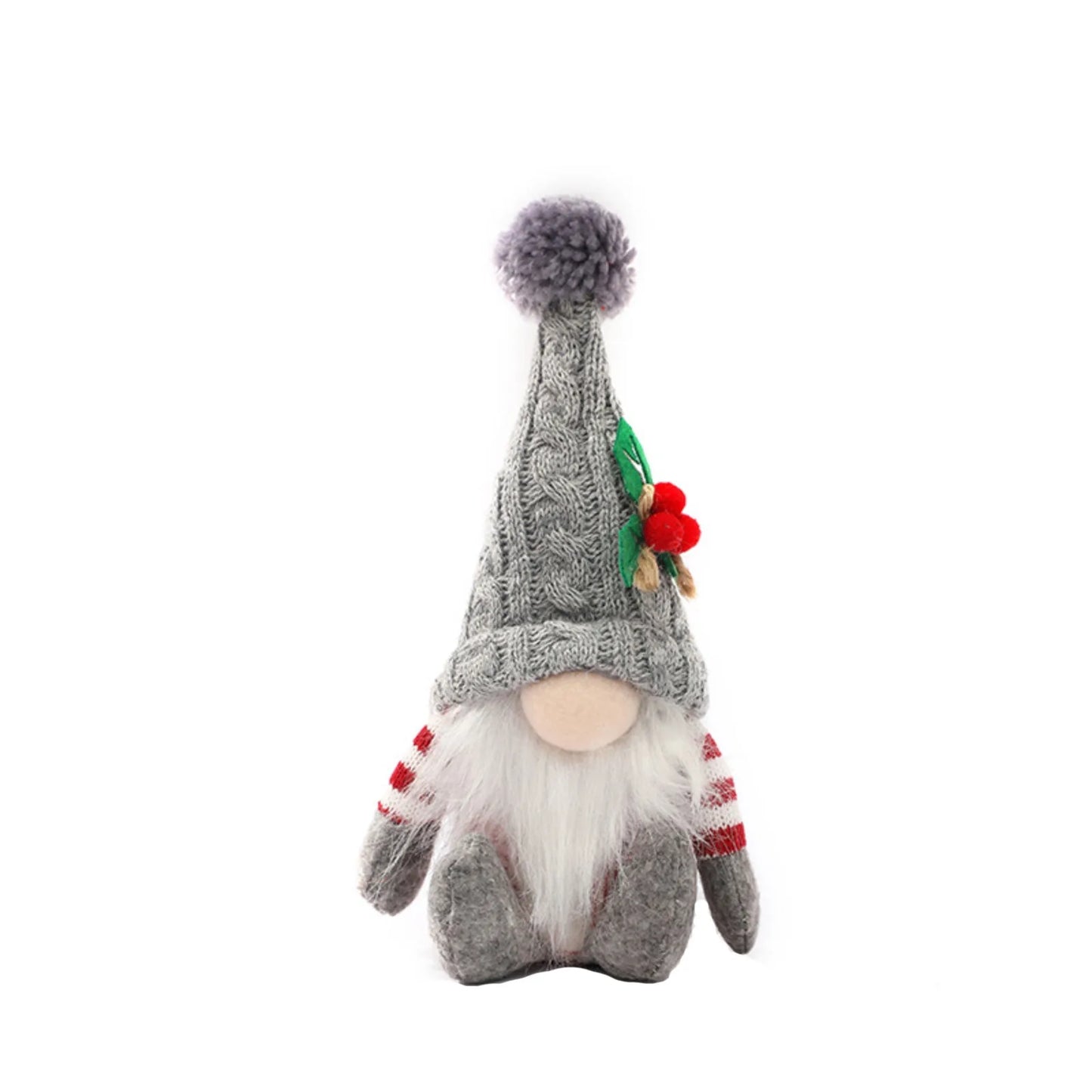 Christmas Doll Knitted Pointys Hat Sitting Gnome Plush Ornament Decoration Supplies Nordic Sitting Gnome Ornaments American