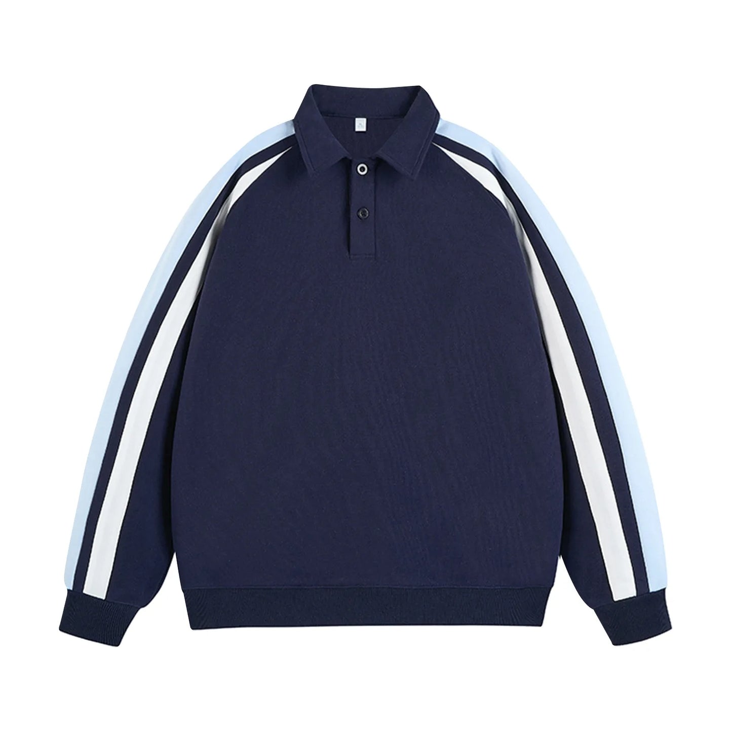 Sweatshirts Patchwork Women Preppy Style Basic Sweatshirt Long Sleeve Turn-Down Collar Harajuku Fashion Casual Pullover Tops