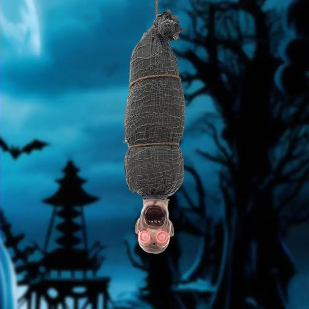 Halloween Hanging Corpse Decoration Creepy Glowing Body Figurine Scary Haunted House Prop