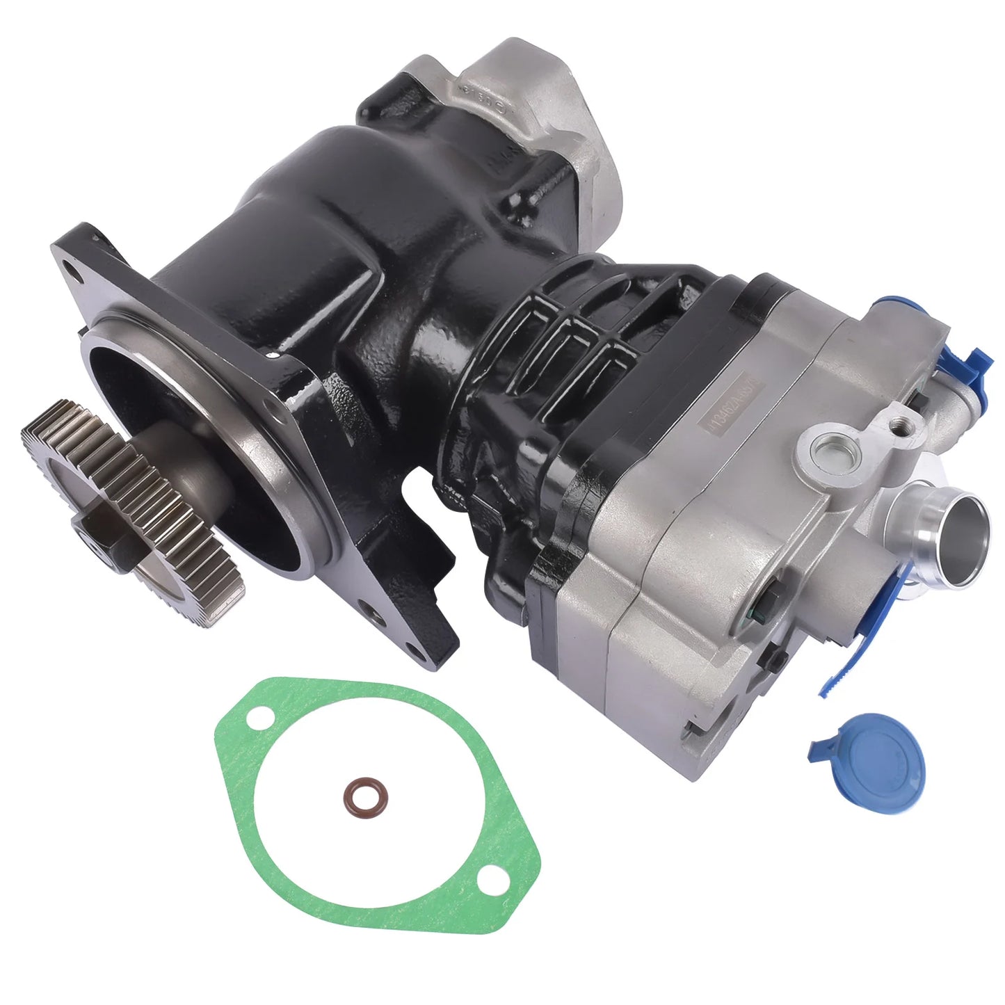 AP02 Truck Air Brake Compressor with Gear DDE RA4711302515 for Detroit Diesel DD15 High Quality