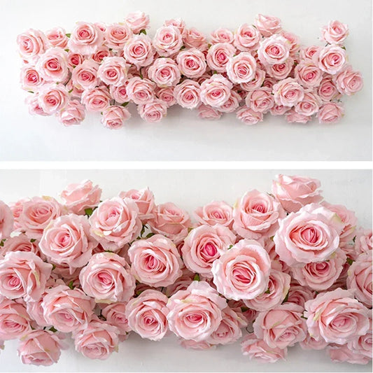 100cm Multi colored Roses Artificial Flowers for Wedding Background Wall Decoration Arch Flower Row Party Window Event Display P