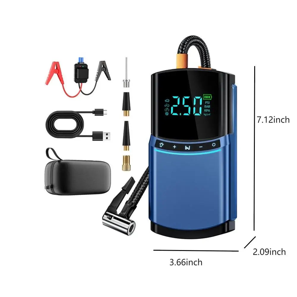 Portable Car Jump Starter with Air Compressor 10400mAh Car Battery 12V Car Jump Box