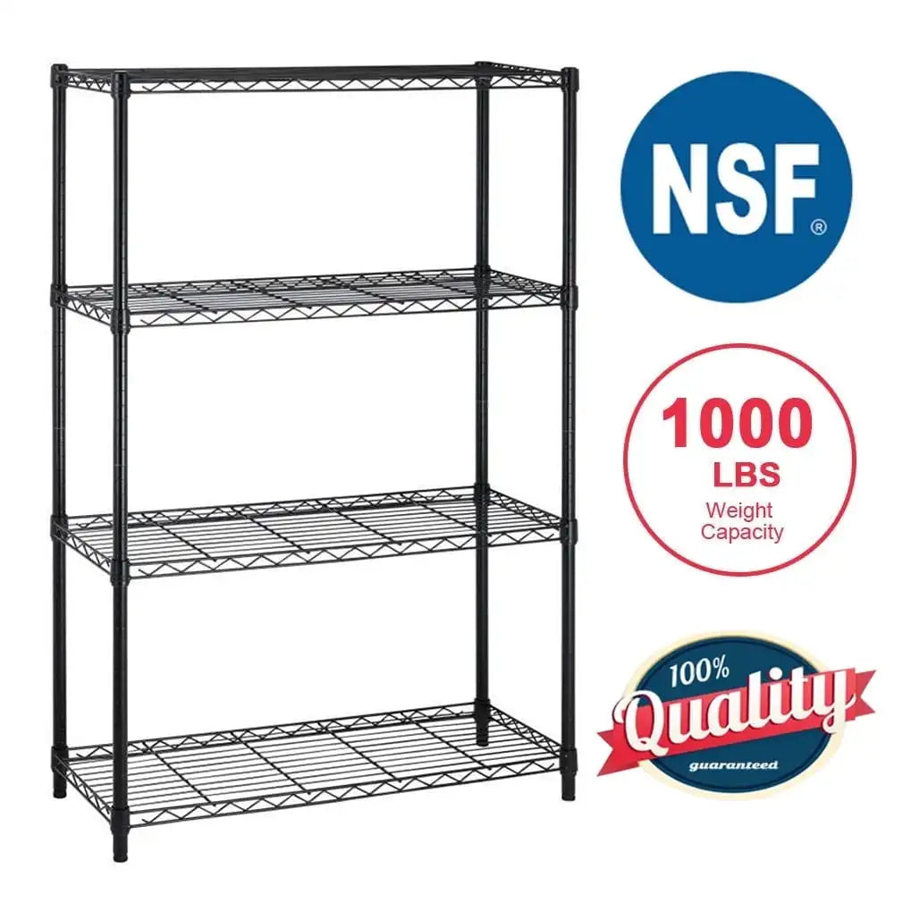 Heavy Duty Metal Storage Shelves Adjustable Height NSF Line Shelves for Kitchen Home Office Organization