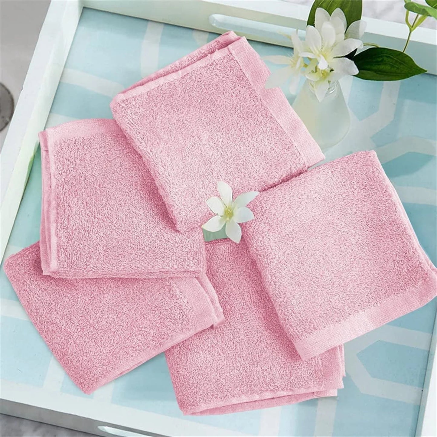 Bath Towel Set 10 Pack Baby Bath Towels For Bathroom - Hotel - Spa - Kitchen Multi-Purpose Finger Towels And Face Towels
