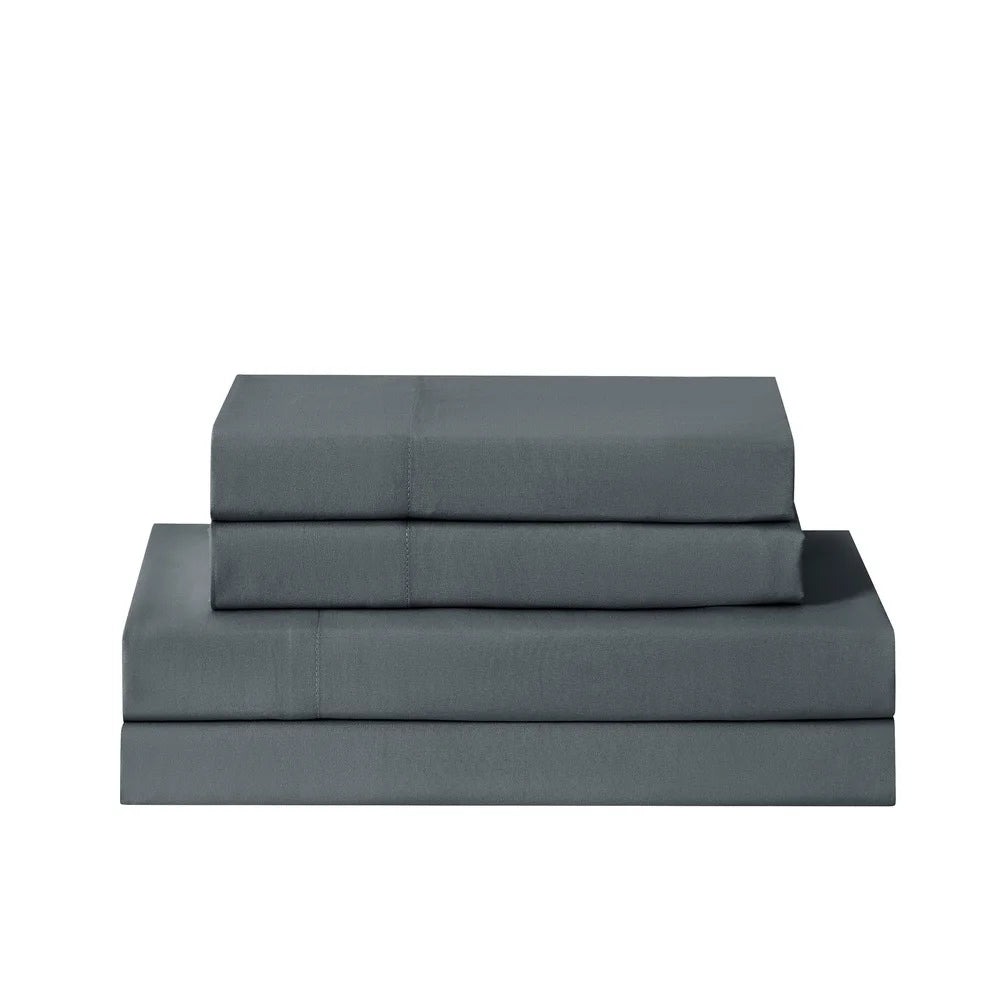 7 Piece King Reversible Quilt Set with Coordinated Sheets Soft Lightweight Bedding Eco-Friendly Tote Bag