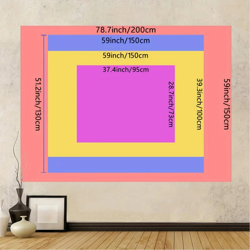 Snowy Winter Christmas Wall Tapestry - Scenic Holiday Backdrop, Easy Hang Polyester Decor for Living Room