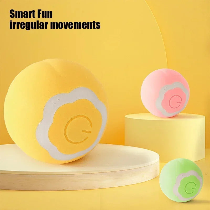 Smart Cat Toy Automatic Rolling Ball Electric Self Moving Kitten Toy Indoor Interactive Cat Accessories