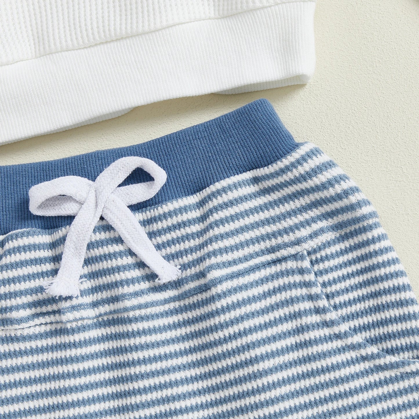 Autumn Toddler Boy  Outfits Stripe Long Sleeve Hoodies + Elastic Waist Long Pants 2 Pcs Set