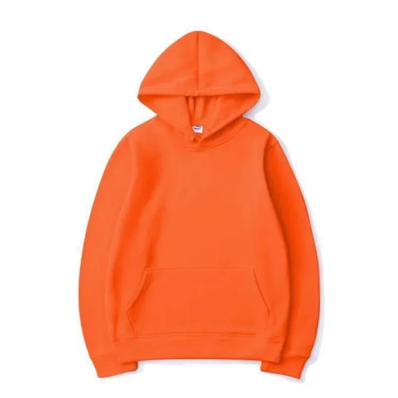 Spring Autumn Fashion Men's Women's Hoodie Casual Hoodies Pullovers Sweatshirts Men's Top Solid Color Hoodies Sweatshirt Male