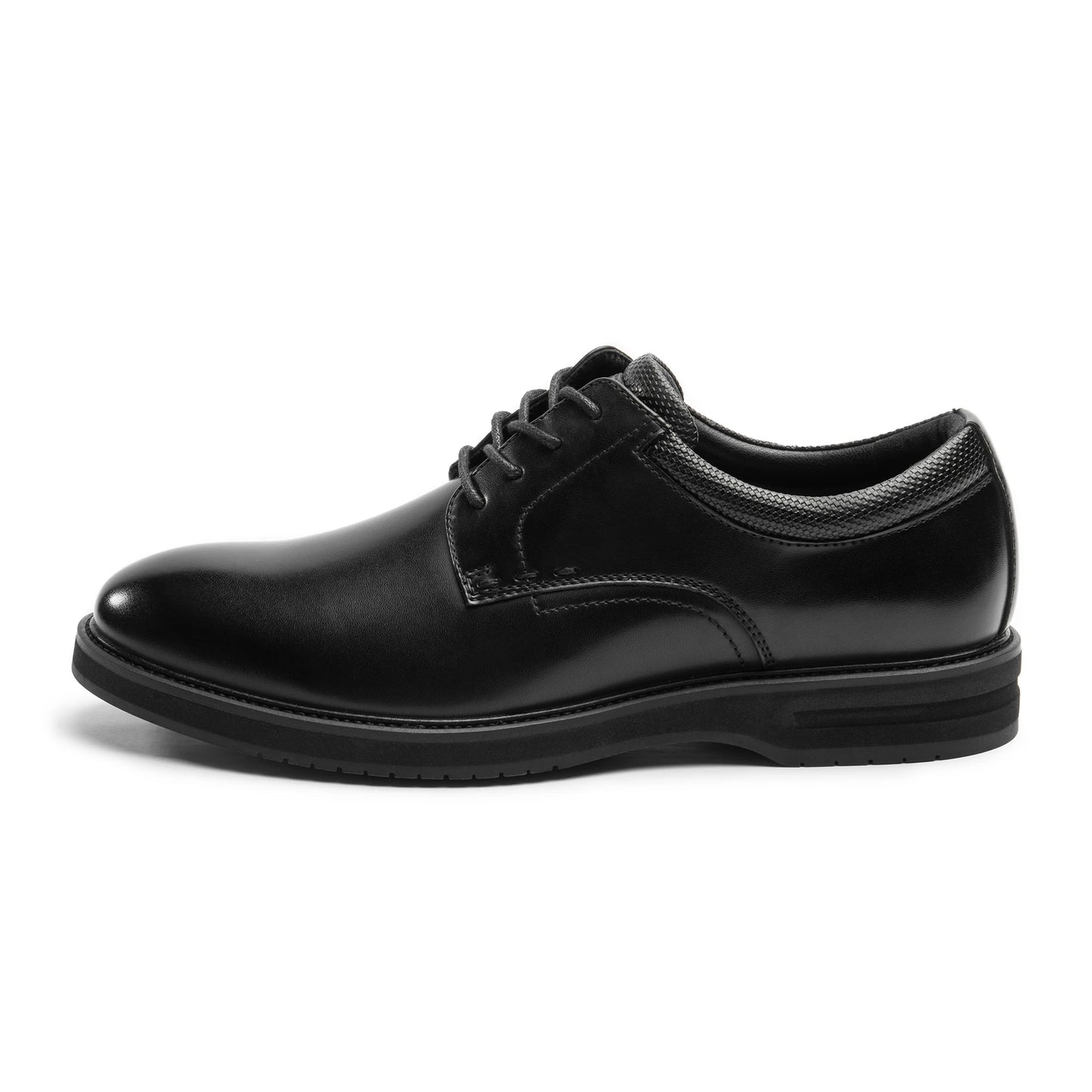 Men's oxford business shoes with round toe, wear-resistant rubber sole. Lightweight, fit, and elegant all day.