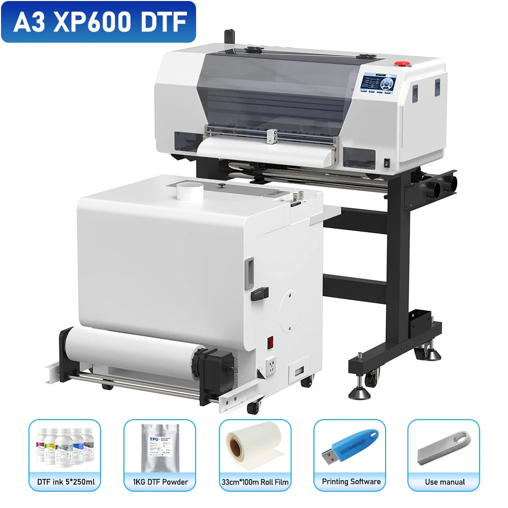 A3 UV DTF Printer XP600 A4 L805 DTF Printing Machine for T-Shirt Metal Wooden Direct Transfer Printing