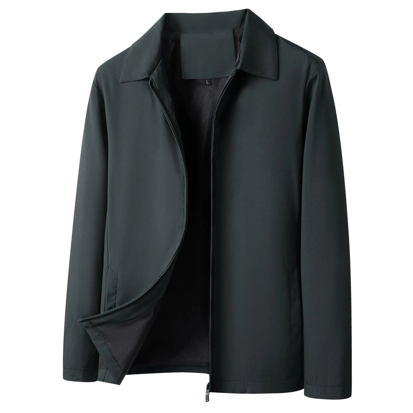 Men'S Casual Warm Jacket Corduroy Lapel Fashion Simple Lightweight Coat Lines Smooth Large Size Trend Winter Cotton-Padded Coat