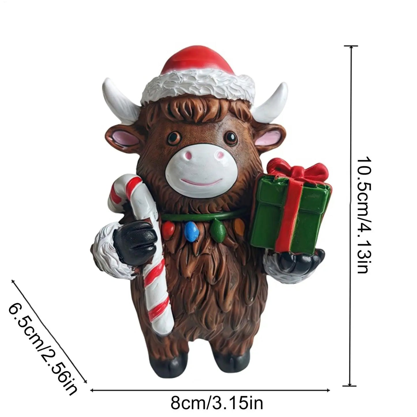 Highland Cow Figurines Highland Cow Figurines Home Decor Christmas Rustic Cute Ornament For Dorm Farmhouse Bathroom Classroom