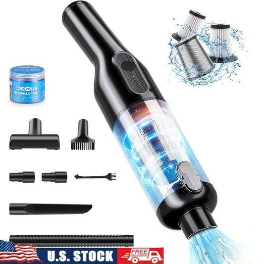 22000Pa Cordless Handheld Car Vacuum Cleaner Low Noise Rechargeable with HEPA Filter for Deep Cleaning Dust and Pet Hair