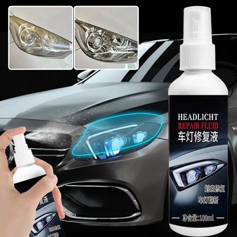 Auto Headlight Lens Restorer 100ml Professional Headlights Cleaner and Restoration Automotive Exterior Accessory