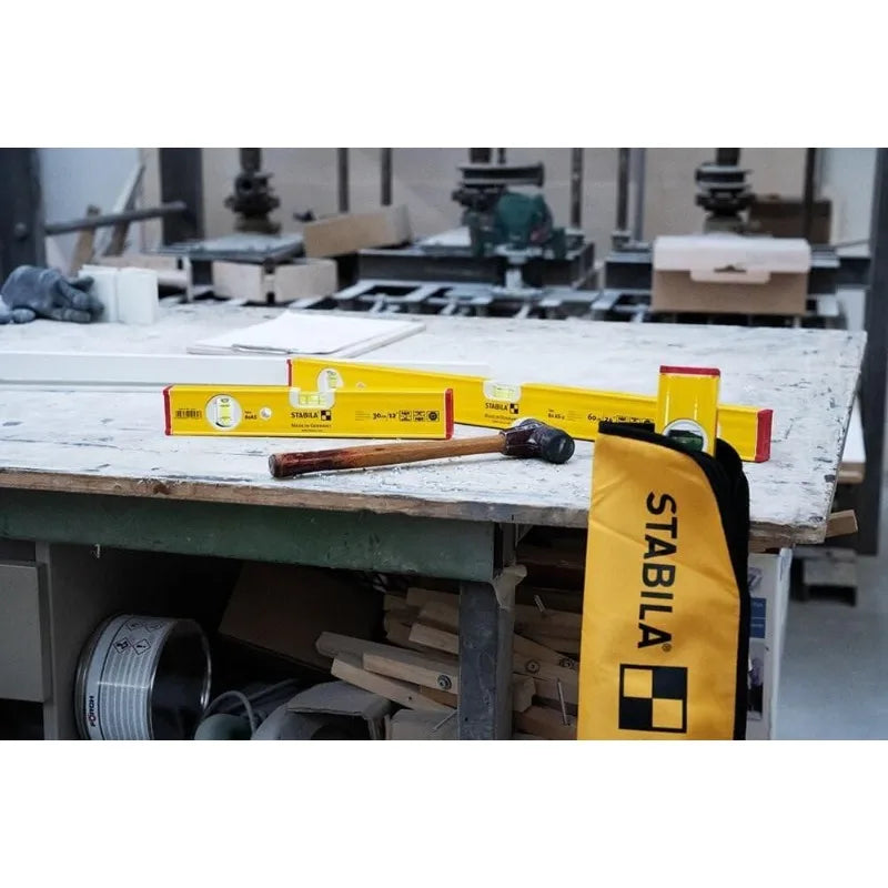 Stabila Pro Set 80 AS Spirit Levels with Carrying Case 48 Inch 24 Inch 12 Inch