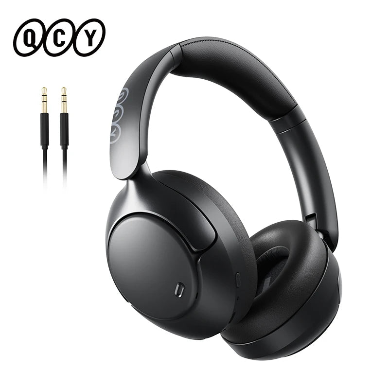 QCY H3 Pro ANC Wireless Headphones 50dB Noise Canceling Hi-Res Spatial Audio Earphones with LDAC Bluetooth 5.4 Over Ear Headset