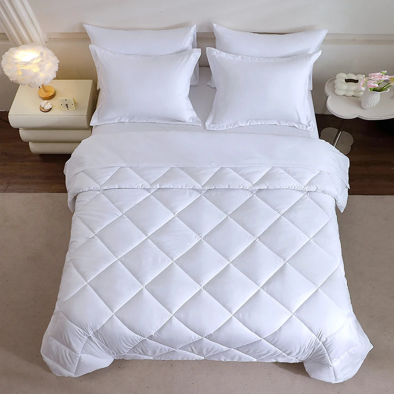 7 Piece Mattress Topper Comforter and Pillowcases Flat Sheet Set Premium Bedding for Comfort and Relaxation