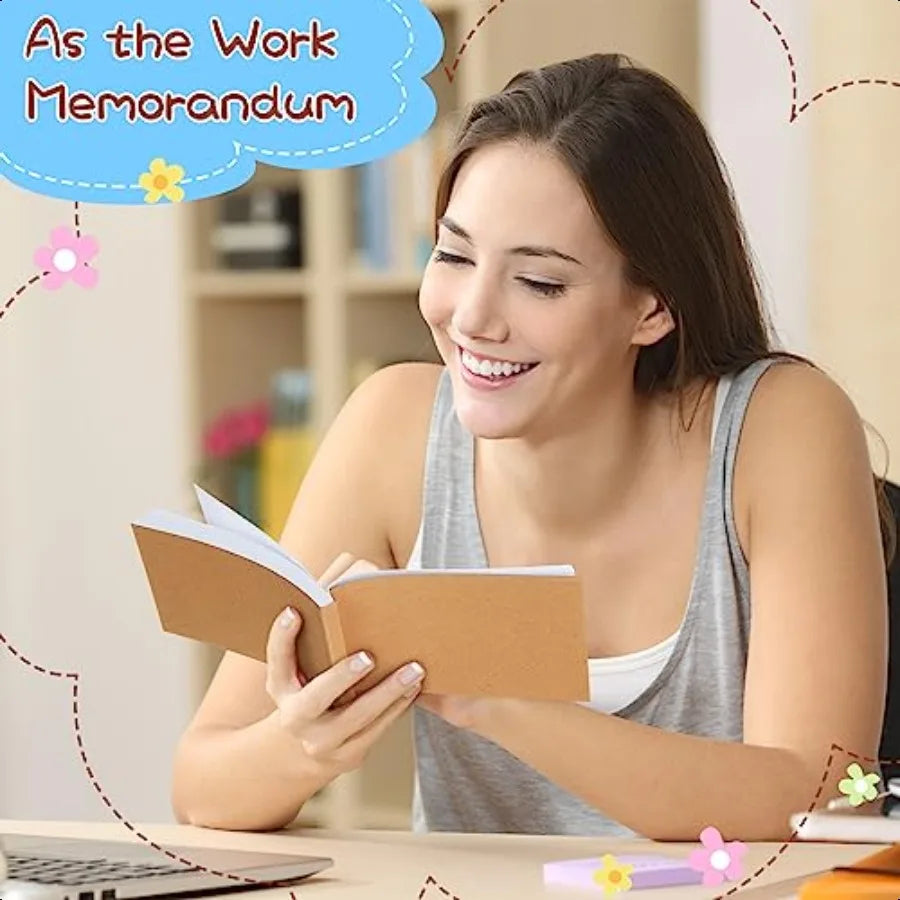 50 Pcs Blank Flip Books Bulk 4.5 x 2.5 Inch Flip Book Paper Animation Flipbook Mini Sketch Pad Kit for Students Drawing Sketchi