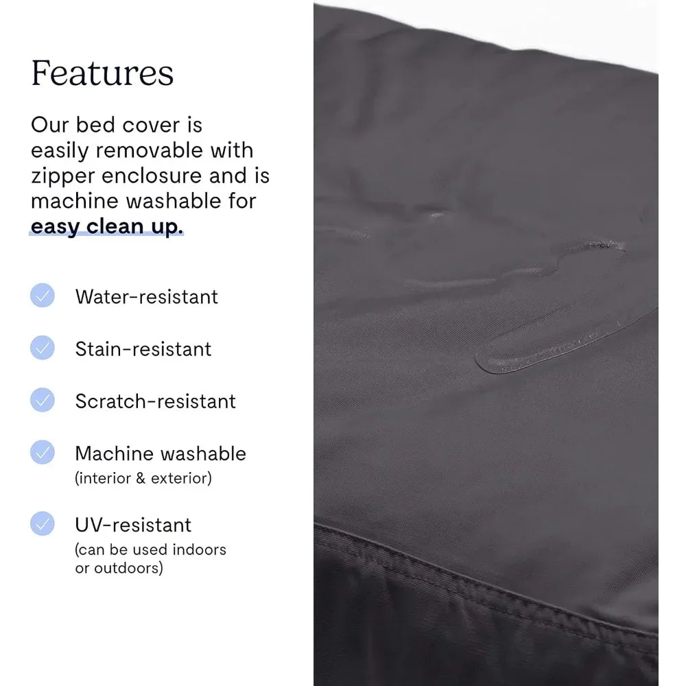 Big Dog Bed Extra Soft Dog Bed Minimalist Design Water Resistant Cushion for Large Dogs and Small Humans