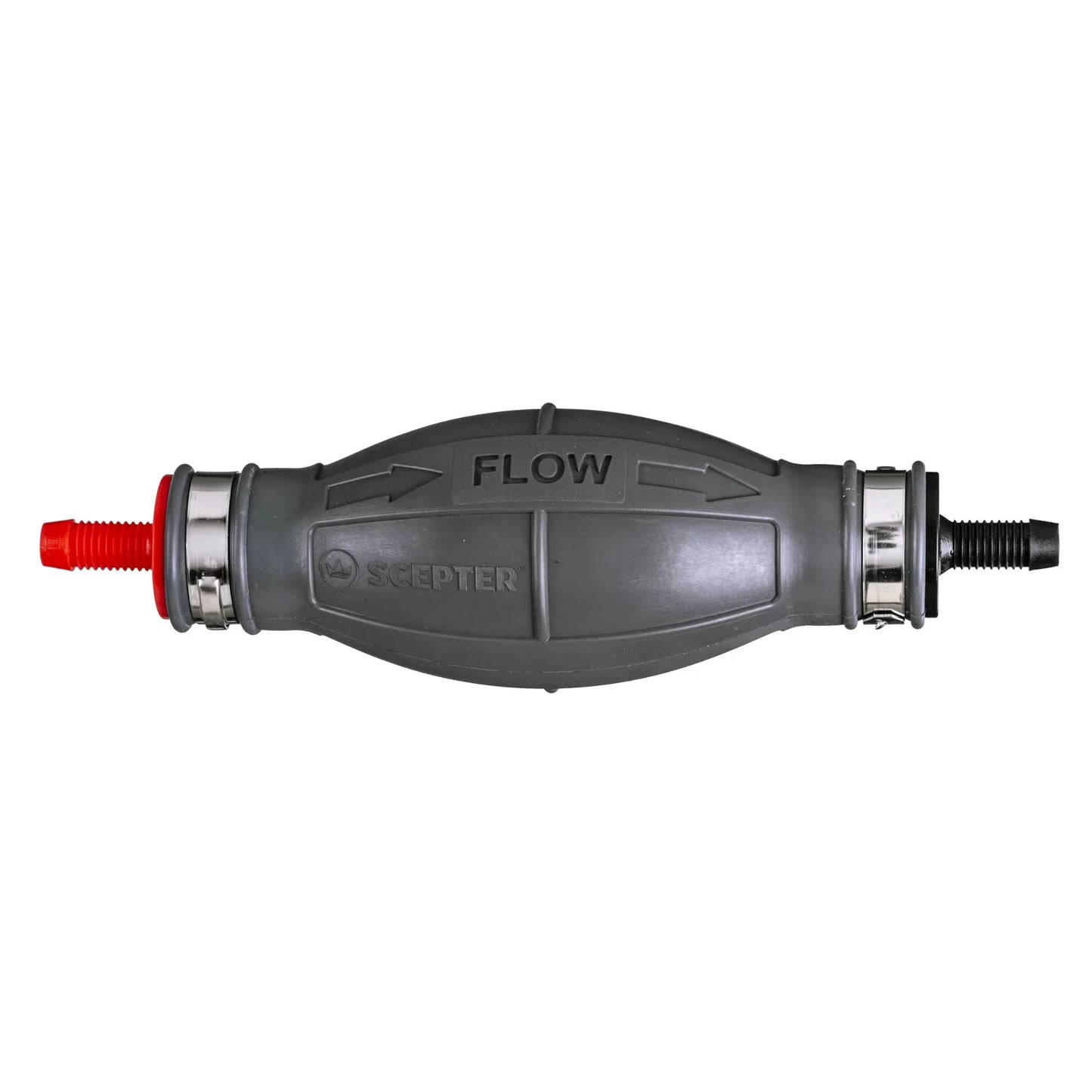 Scepter Marine Fuel Tank Primer Bulb, 5/16" Hose Barbs, EPA/CARB,10542, Boat Accessories 4.5"H x 7.13"L x 1.88:W