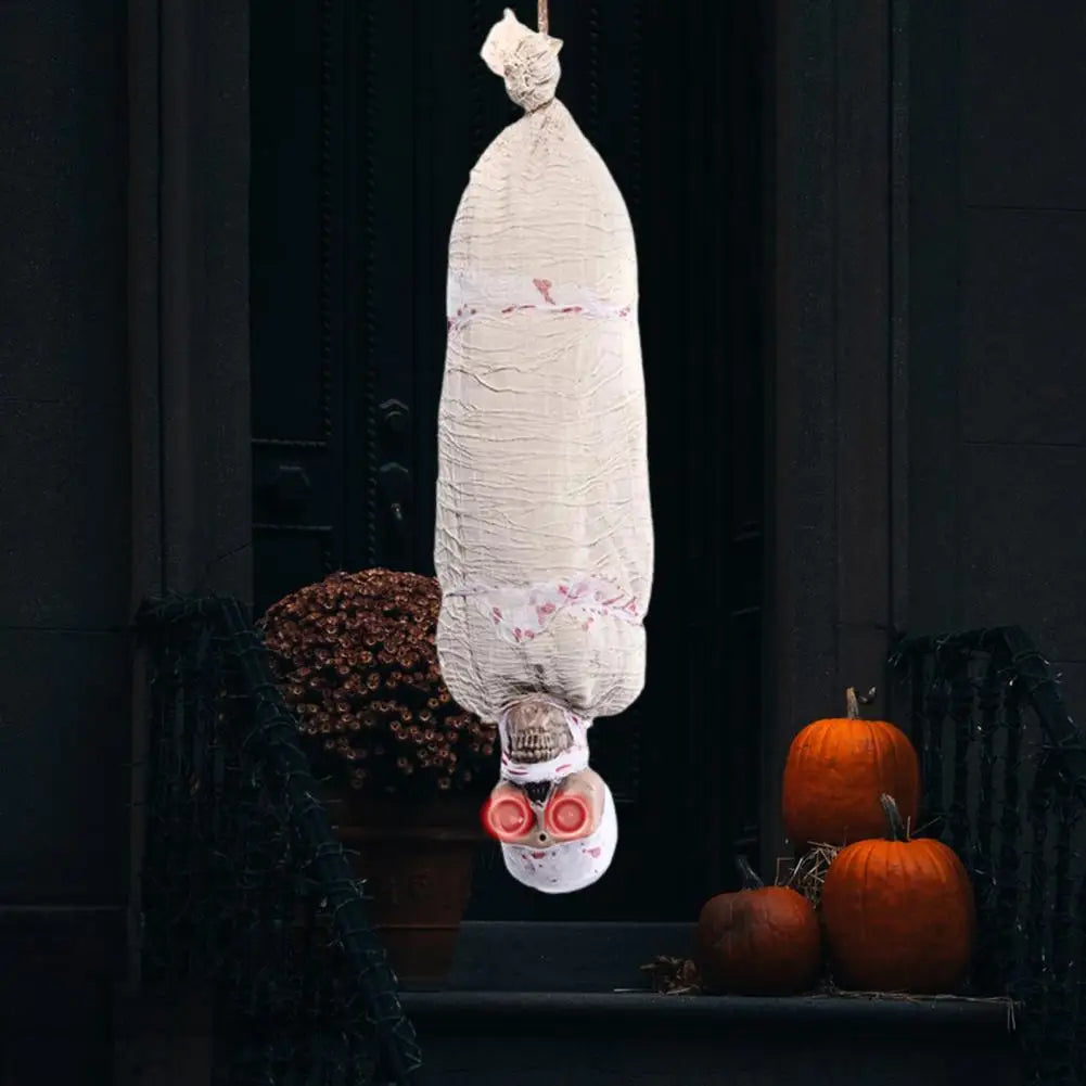 Halloween Hanging Corpse Decoration Creepy Glowing Body Figurine Scary Haunted House Prop