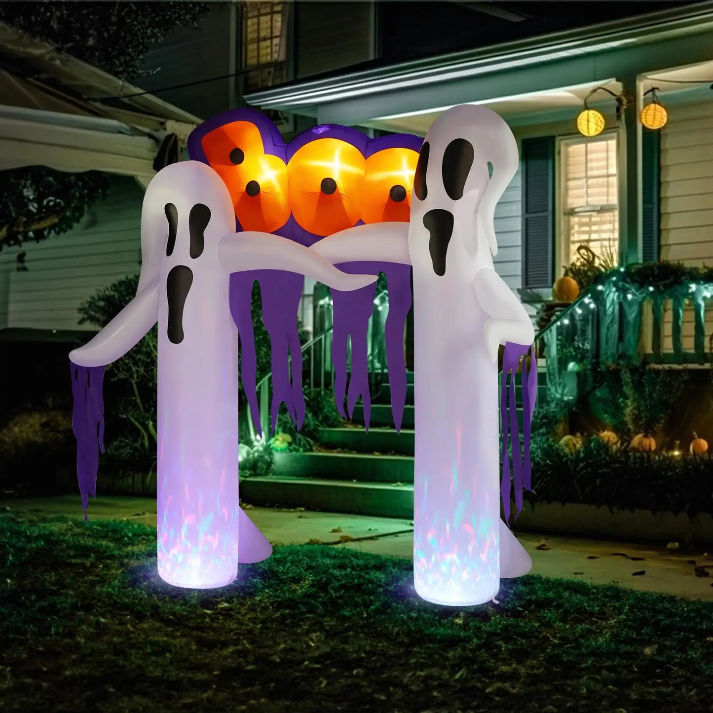 9.8ft White Ghost Yard Decoration for Halloween Spooky Outdoor Decor