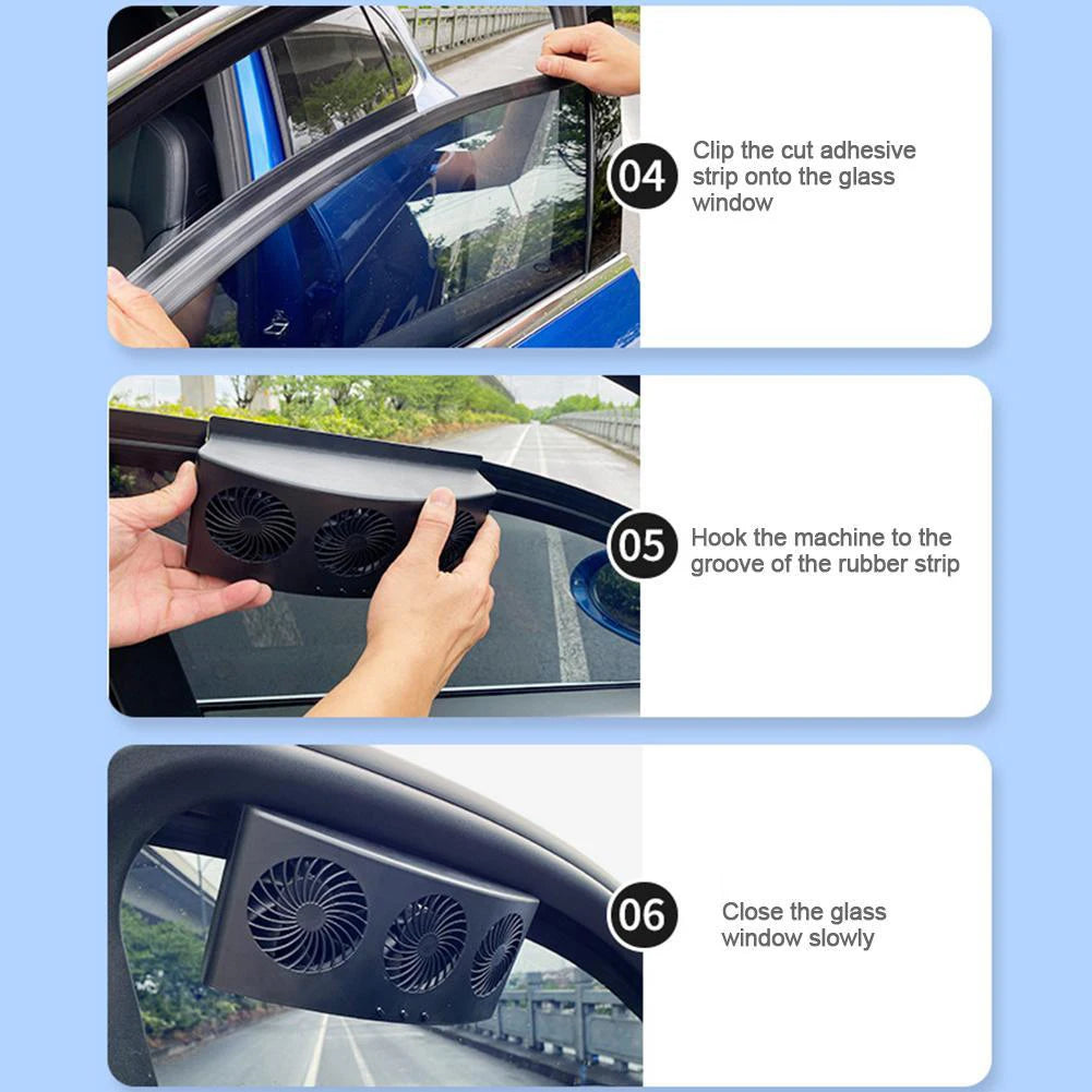 Auto Interior Radiator Three Head Car Cooling Fan USB Powered 5V Ventilation Fan 4000RPM Mini Auto Ventilator Summer Car Supplies