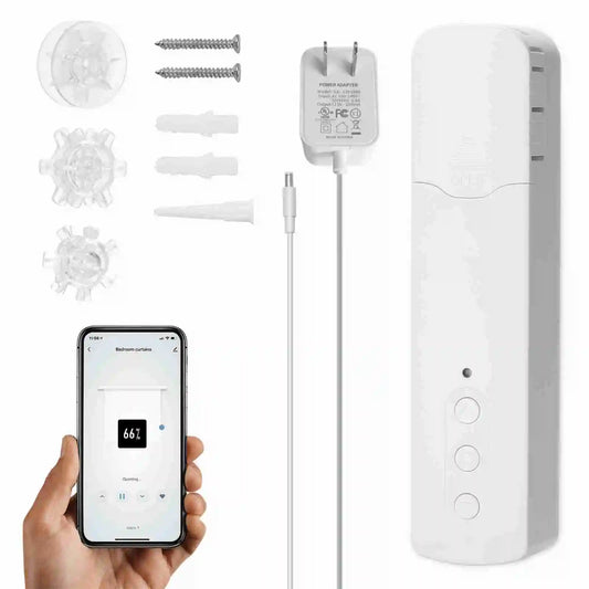 Tuya WiFi Smart Pull Bead Curtain Motor Electric Curtains APP Control Voice Control Compatible with Alexa and Google Home