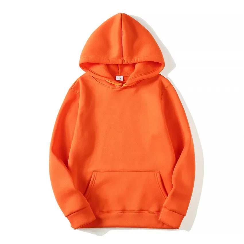 Spring Autumn Fashion Men's Women's Hoodie Casual Hoodies Pullovers Sweatshirts Men's Top Solid Color Hoodies Sweatshirt Male