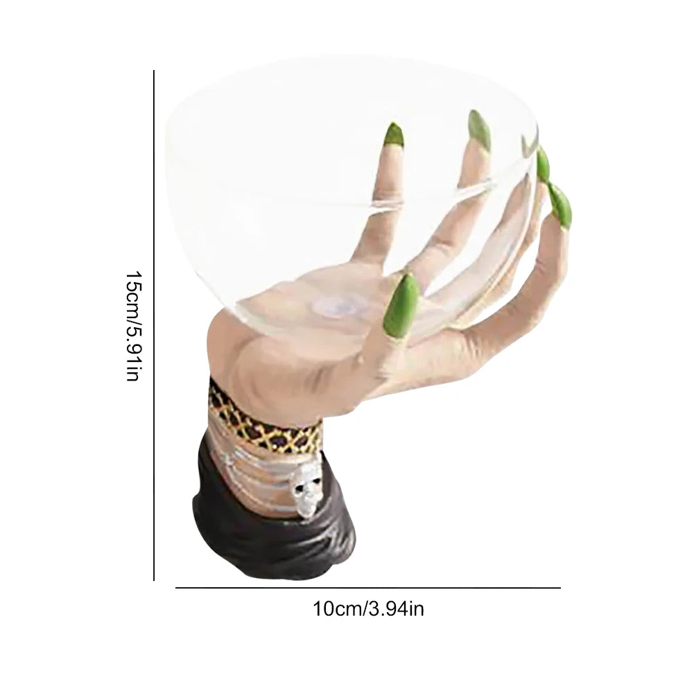 Witch Hand Resin Snack Bowl Halloween Candy Holder Creative Fruit Bowl Decorative Stand