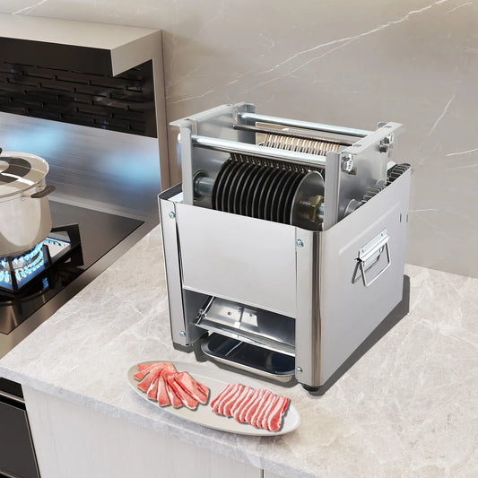850W 110V Electric Meat Cutting Machine Commercial Meat Cutter Slicer 3.5mm Blade Space