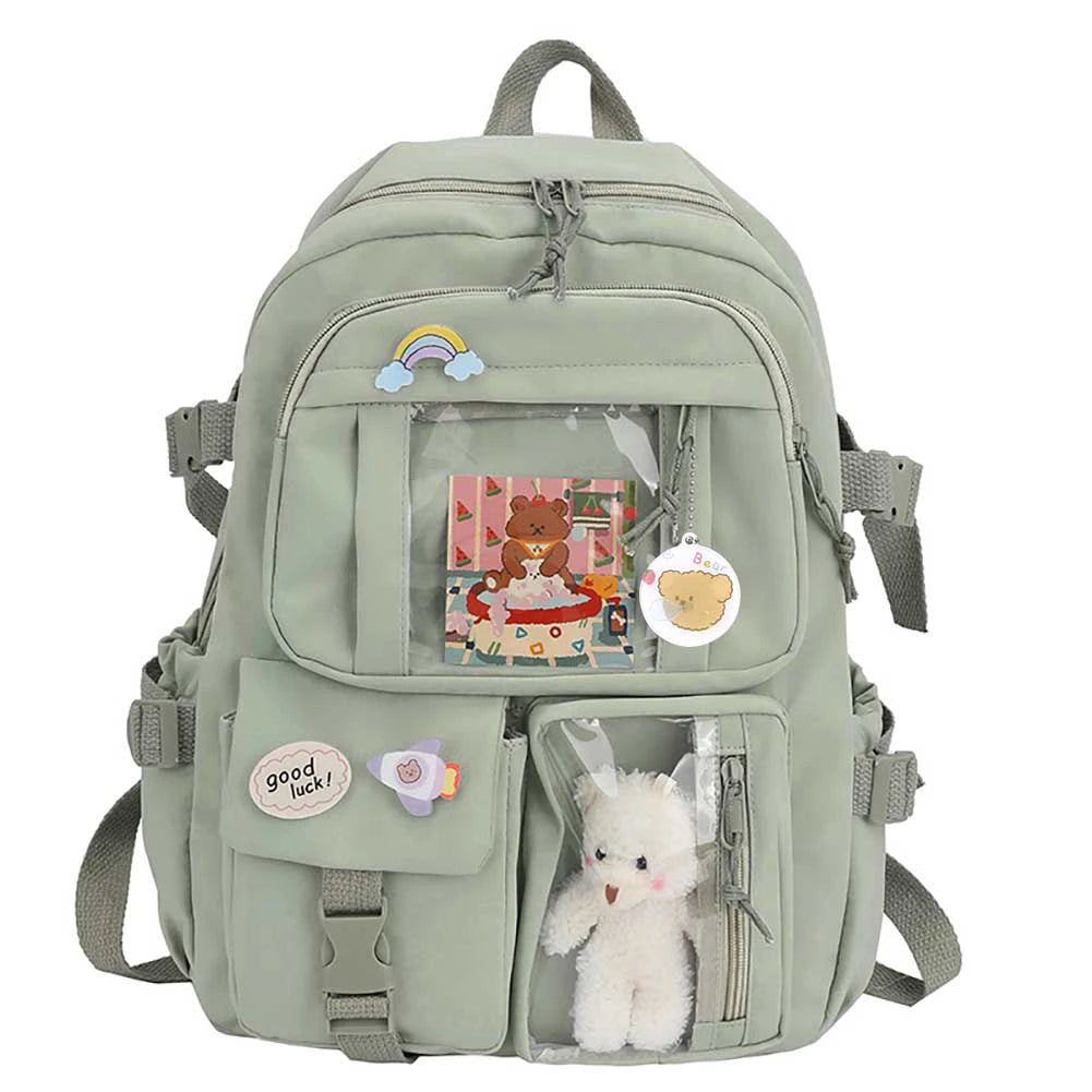 Kawaii Women Backpack School Bag for Teenage Girls Japanese Korean Rucksack Student Bookbags Laptop Backpack Harajuku Mochila