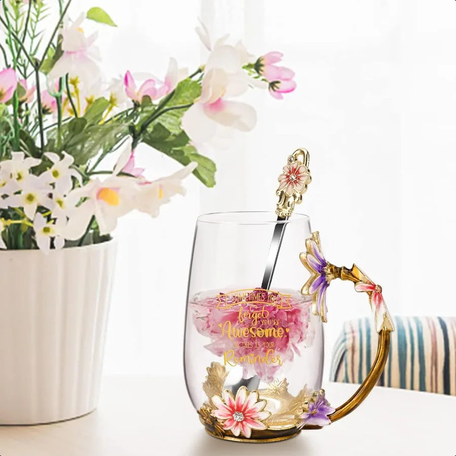 Birthday Gifts for Women Mom Plastic Tea Cup Mothers Valentines Day Gifts for Her from Daughter Son  Inspirational Friendship I