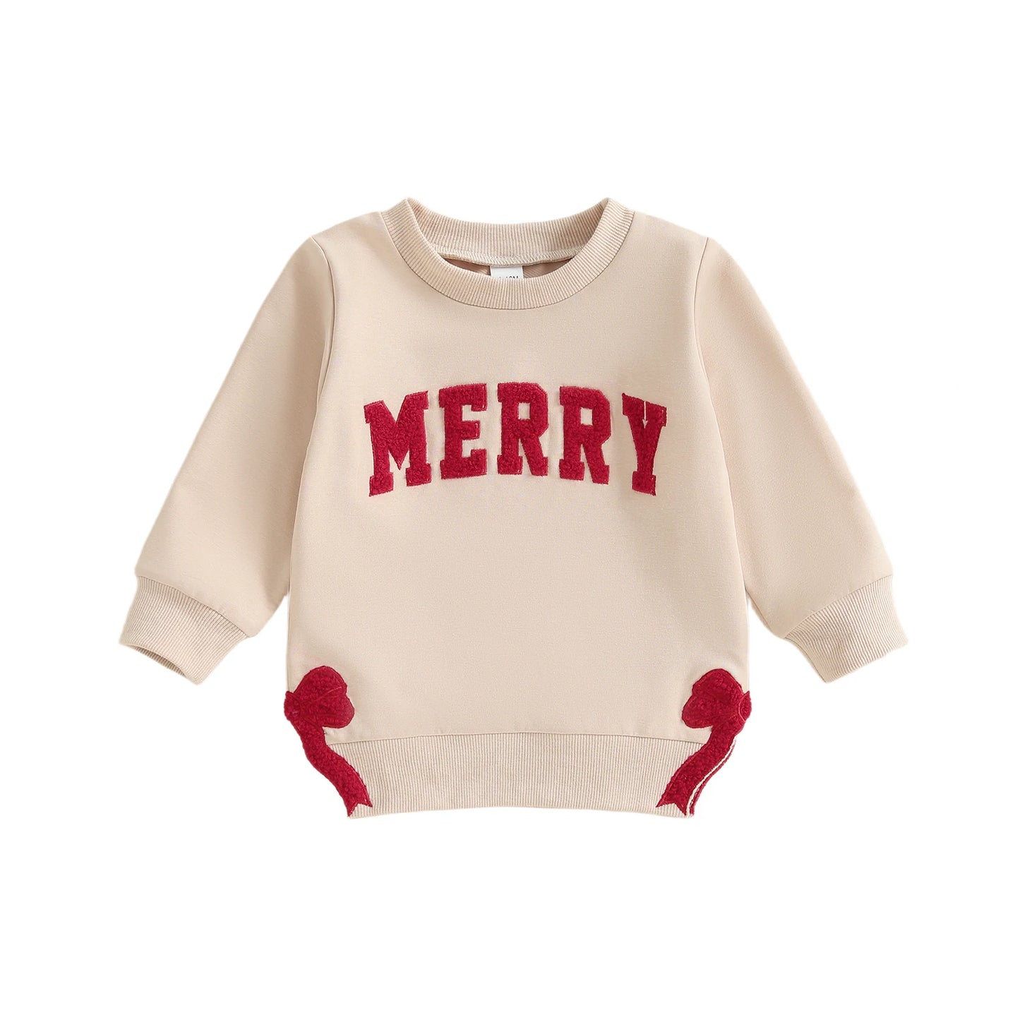 Infant Baby Boy Winter Sweater Reindeer Print Round Neck Long Sleeve Knit Pullover Jumper with Ribbed Cuffs and Hem