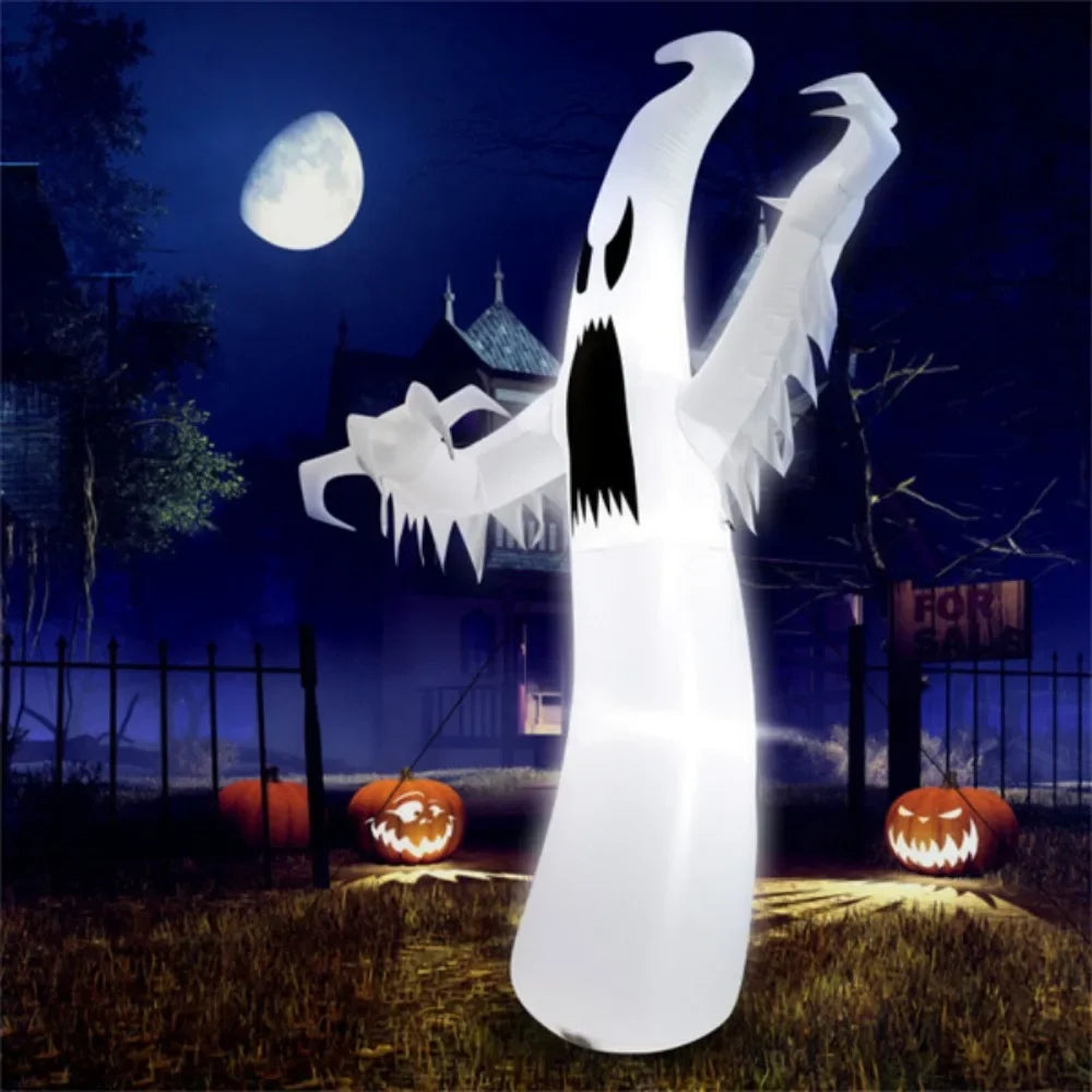 12 Feet Halloween Inflatable Ghost Decoration for Outdoor Yard Display