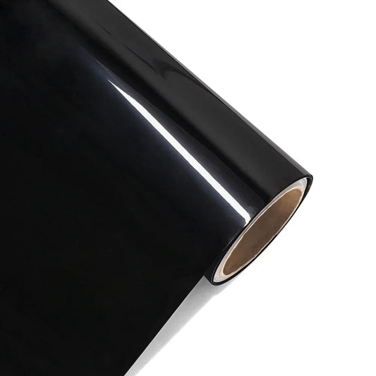 1.52x16.5m Premium Glossy Black Car PET Wrap Vinyl Film Color Change Decal Protective Cover Auto Tuning Accessories