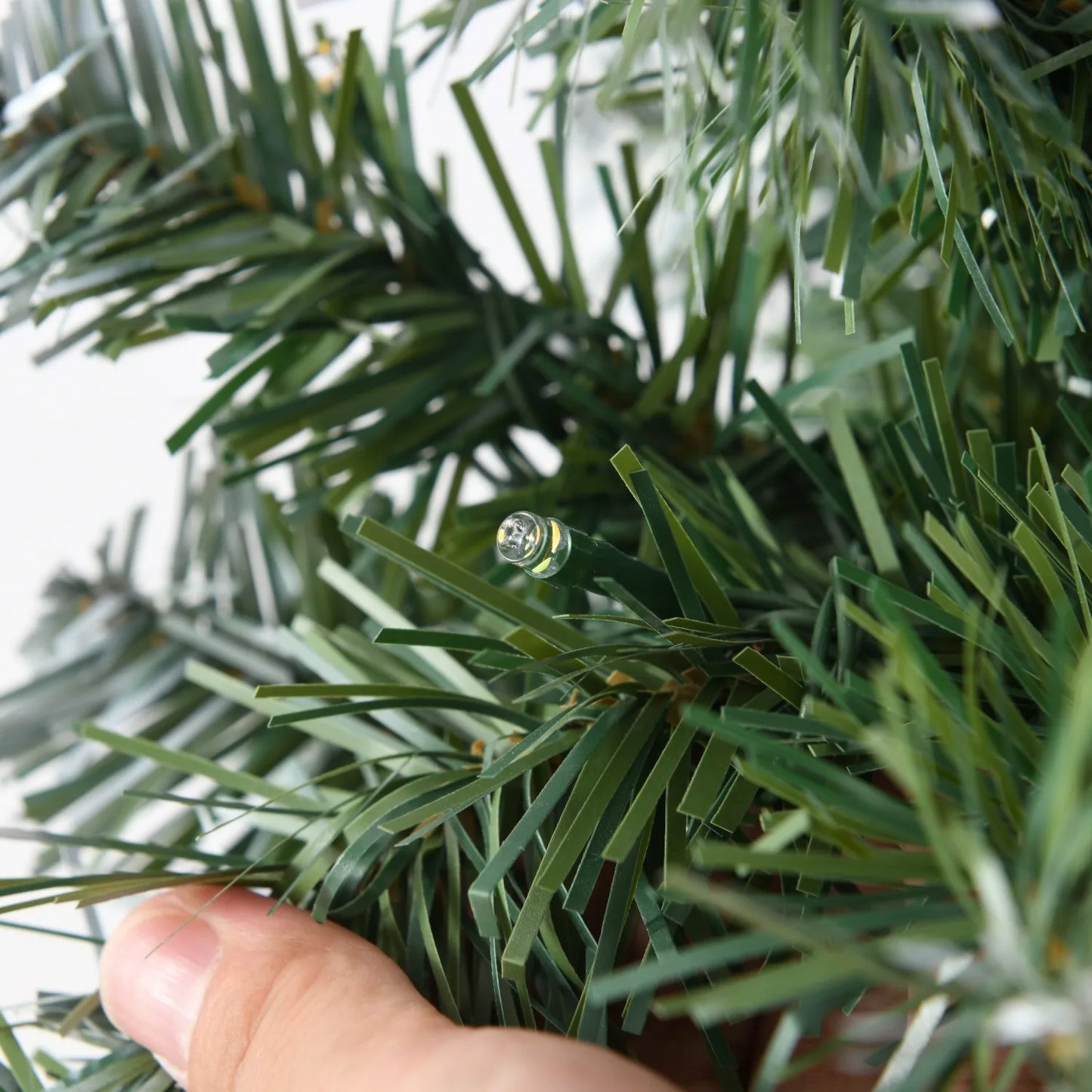 6FT/1.8M Smart Rotating Christmas Tree PVC Festive Atmosphere Christmas Tree with LED Lights  for Holiday New Year Decor