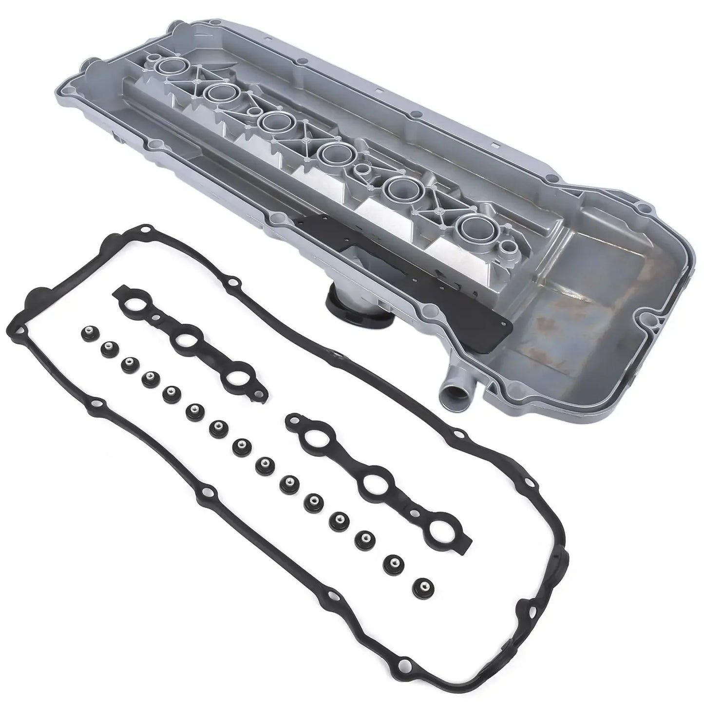 AP03 Aluminum Valve Cover Kit For BMW 325i 330Ci 525i E46 E39 E53 E60 E85 E61 X3 X5 Z4 OEM 11127512839